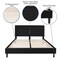 Flash Furniture King Size Black Fabric Platform Bed with Mattress SL-BM10-24-GG - alternate 9